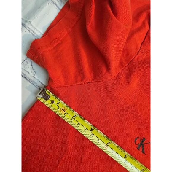 Calvin Klein Jeans Men’s Red T-Shirt XS Logo Graphic Cotton Short Sleeve - Picture 7 of 12